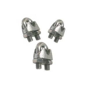 GRAMPO CLIPS ZINCADO PARA CABO DE AÇO